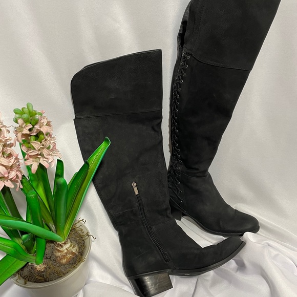 Vince Camuto Black Over-the-Knee Wide Calf boots